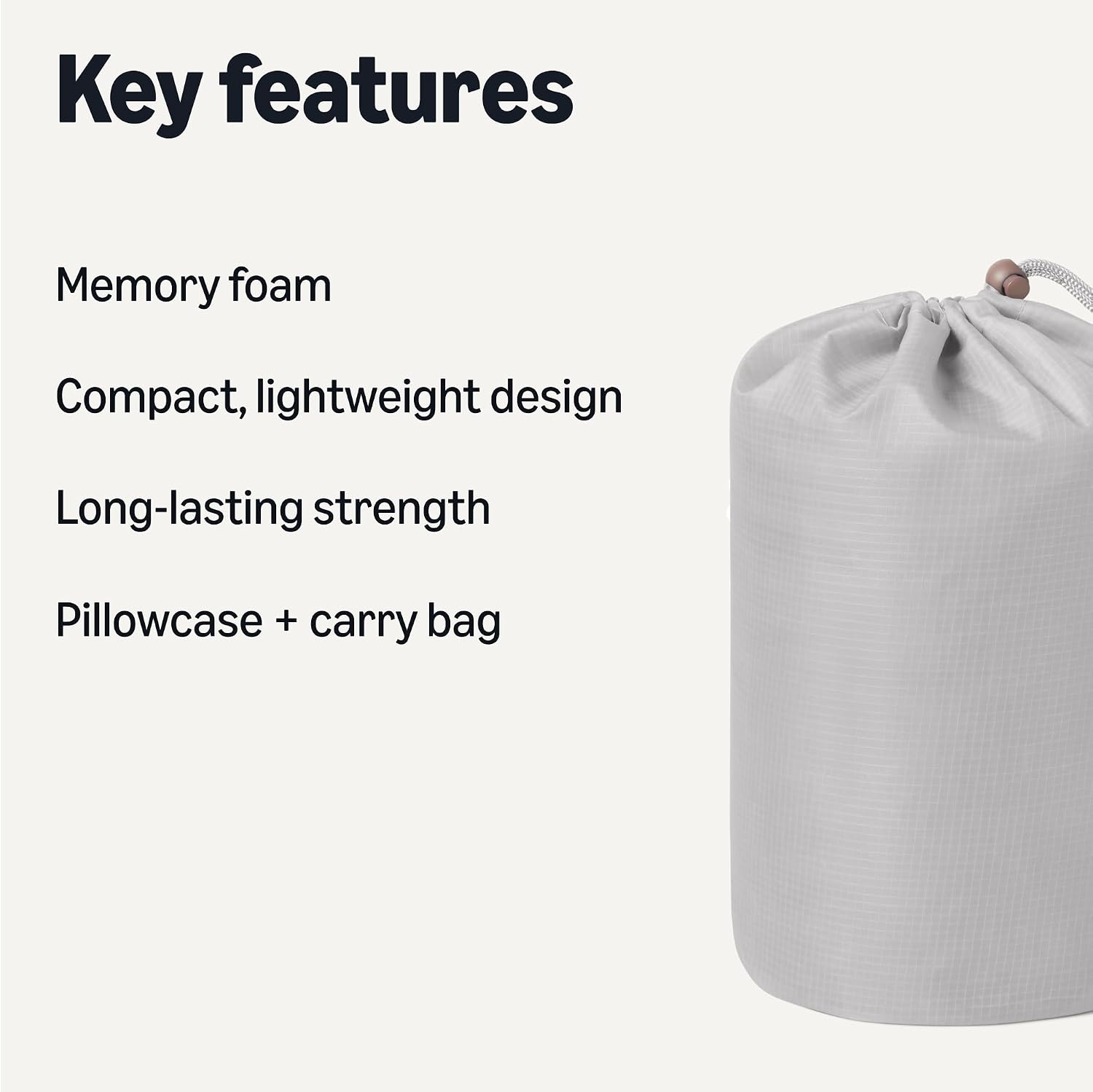 Basics Camping Pillow - Image 2