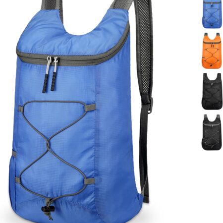 Blue Ultralight Foldable Waterproof Hiking Travel Gym Backpack