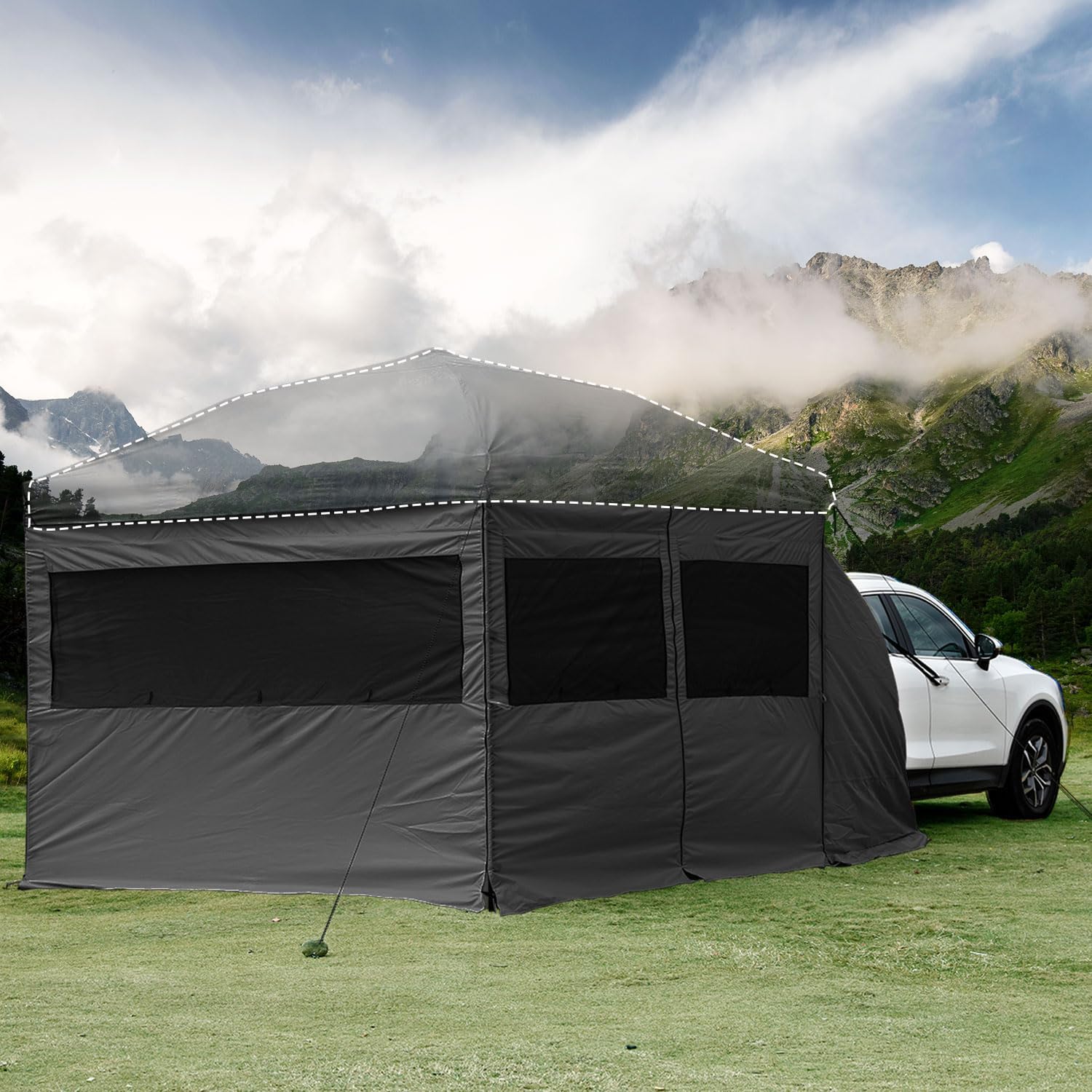 Awning Extended Sidewall