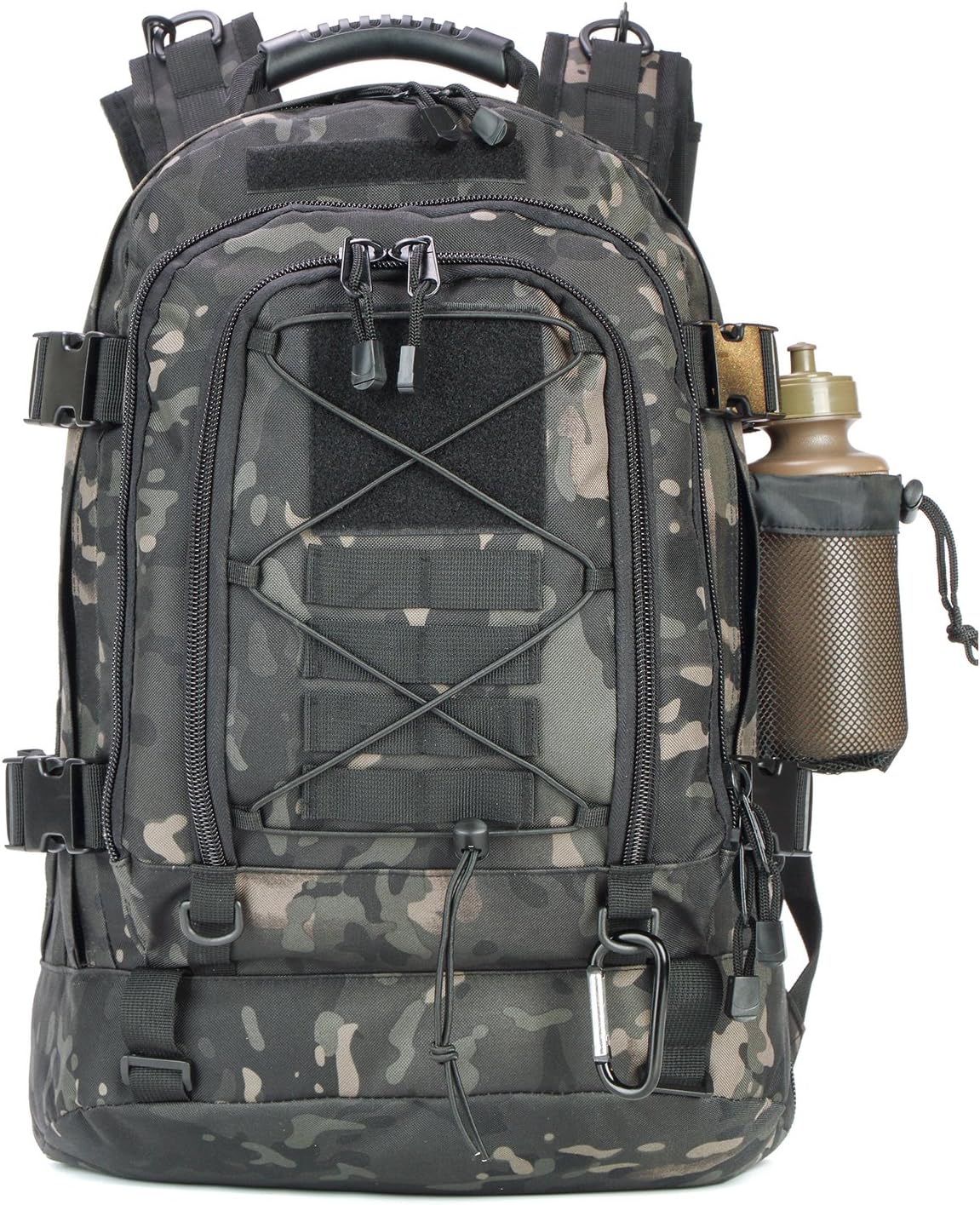 Night Camo Large Tactical Backpack with DIY System - Image 2
