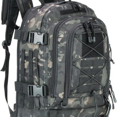 Night Camo Large Tactical Backpack with DIY System