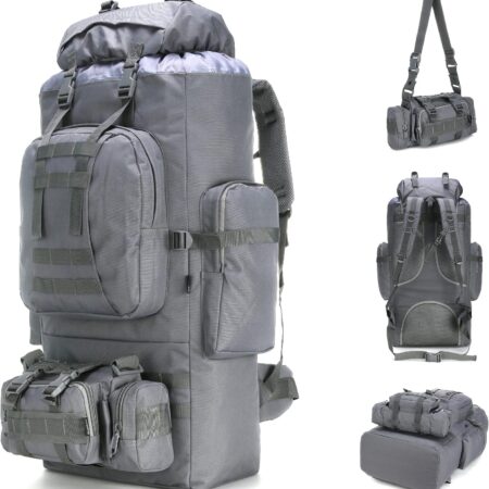 100L Military Camping Backpacking Rucksack Daypack