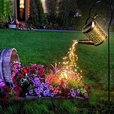 Retro Metal Solar Pendant Light