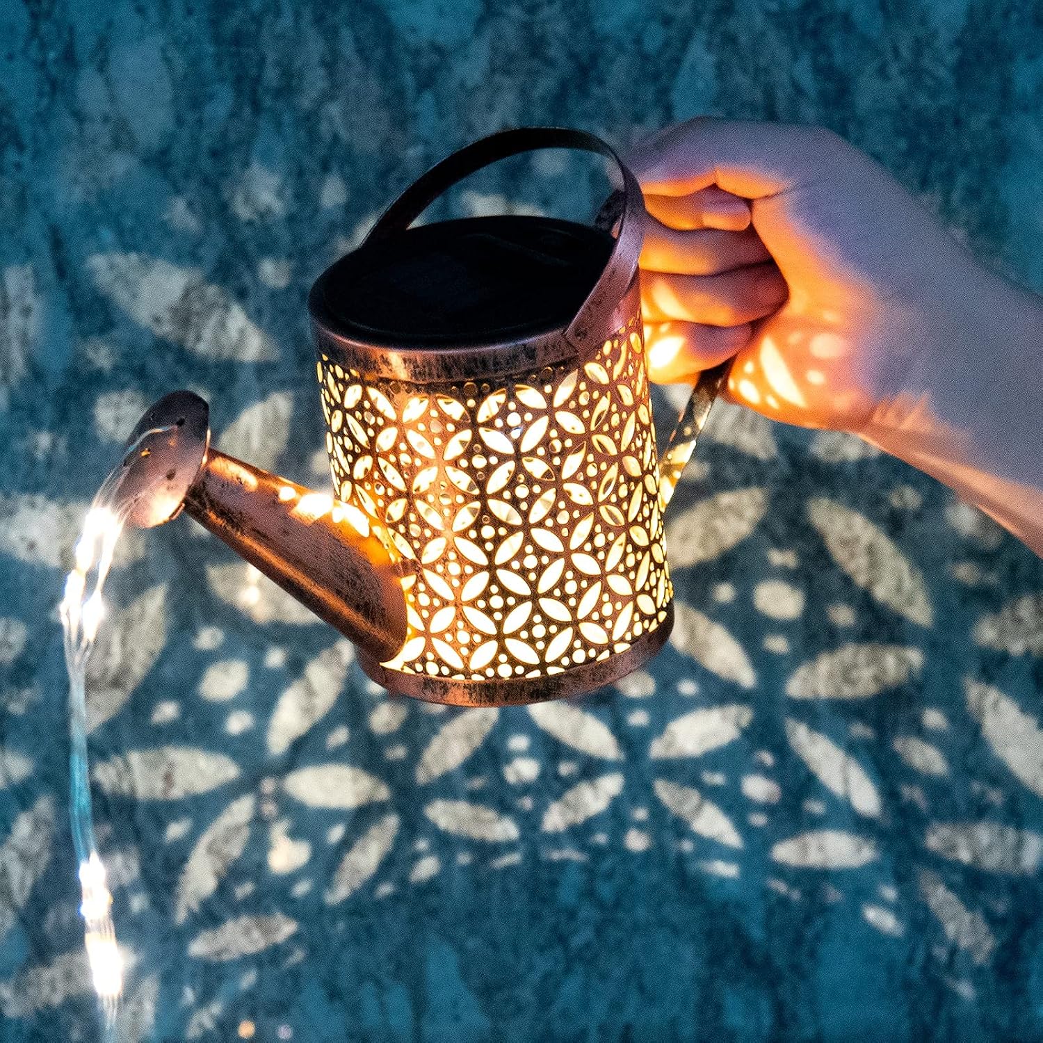 Retro Metal Solar Pendant Light - Image 2